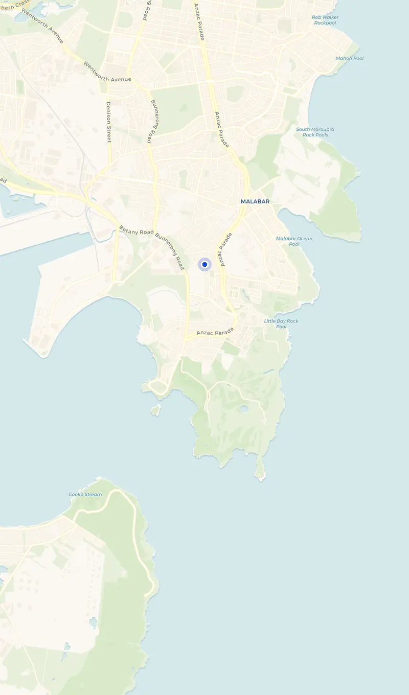 Map of the Chifley service area and the surrounding suburbs we cover.